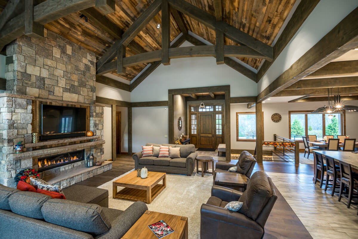 Interior of Luxury Mountain Home